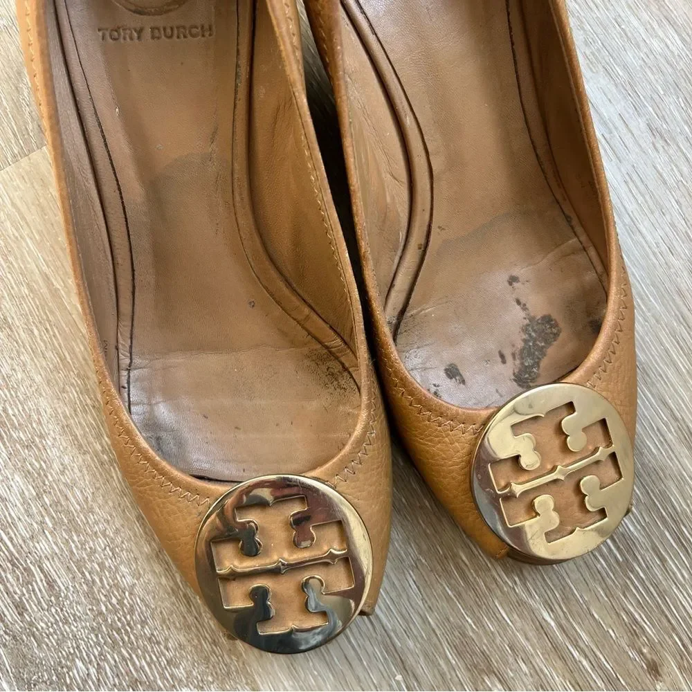 Tory Burch Leather Wedge Heel